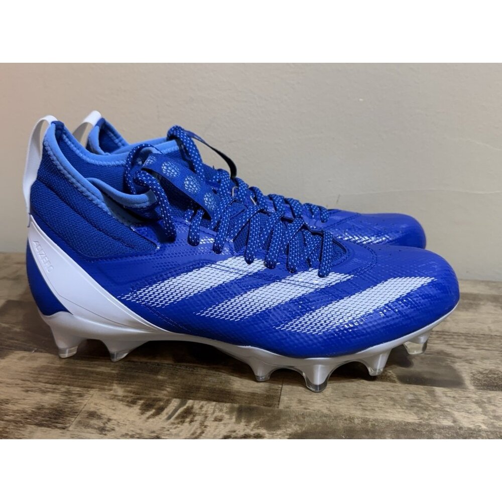 Adidas Adizero Impact Football Cleats | Blue • White | Men's Size 8 | IF2456
